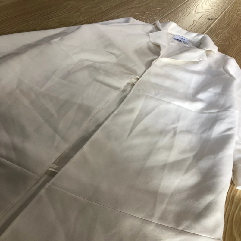 ZARA , Ladies Outwear Thin Suit White Coat Fashion And Casual