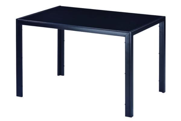 Quality 220Ibs capacity Simple Dining Room Table Black Tempered Glass Dining Table H4.13In for sale