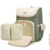 Buy cheap New Large-capacity PU Leather Diaper Bag Waterproof Shoulder Mommy Backpack With Stroller Strap For Mom from wholesalers