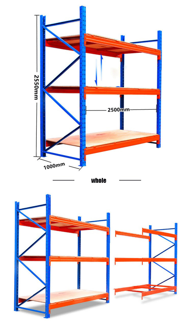 Heavy Duty Storage Customized Warehouse Shelving Racks With 1000 - 4000kg Per Layer Capacity