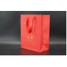 Buy cheap Reusable Kraft Shopping Paper Bags With Ribbon Handles Printing Design from wholesalers