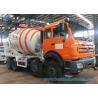 Buy cheap 8X4 85Km/h 10m3 Mixer Truck North Benz truck White And Orange from wholesalers