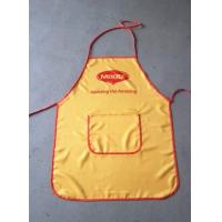 Buy cheap BSCI passed-Promotional Yellow apron with customer's printed logo product