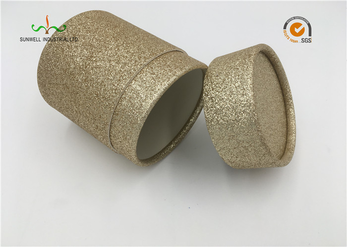 Custom Design Cardboard Cylinder Tubes Packaging With Shine Fancy Paper