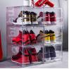 Buy cheap Household Acrylic Drop Front Shoe Box Transparent Stackable from wholesalers