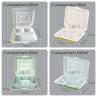 Buy cheap 5 Compartment Plastic Takeaway Container Hinged Clamshell Lightweight from wholesalers