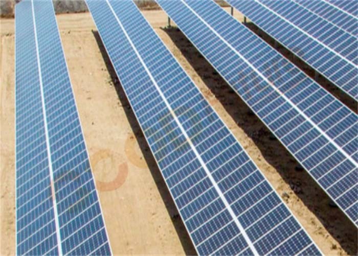 Automatic 1 Axis Solar Tracker Mounting Structure 60 Degree