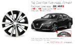 19" Single 19X8 Machined Black Alloy Wheel For Nissan Altima 2019-2022 OEM