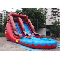 Buy cheap 17 inch High Outdoor Commercial Pirate Theme Inflatable Water Slides For Parties product