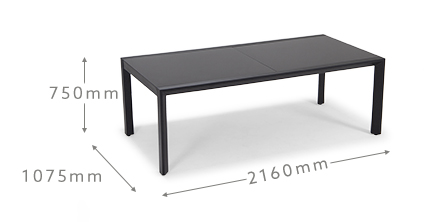 Extendable Outdoor Dining Table and Chair Set for 12 Guests by AJUNION in Garden