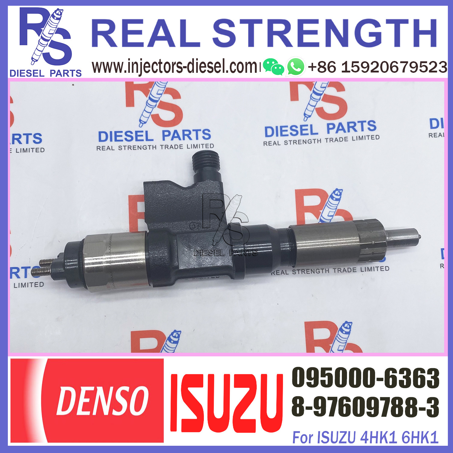 095000-6363 DENSO Diesel Injector Common Rail 8-97609788-6 For ISUZU 4HK1 6HK1
