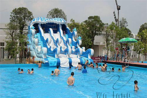 Buy cheap summer durable wave inflatable water slide for sale from wholesalers