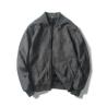 Buy cheap Oem Factory Manufacturer Custom Logo Causal Slim Fit Cotton Suede Leather Zip Up Bomber Jackets from wholesalers