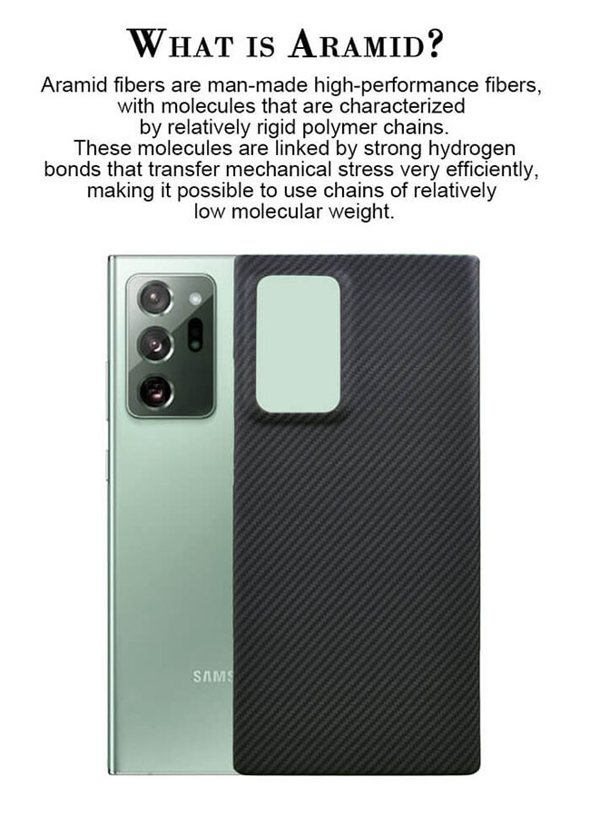 Thin Line Aramid Fiber Samsung Case Protective Note 20 Ultra Carbon Case