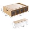 Buy cheap CE Certified Four-Drawer Large Bamboo Kitchen Cutting Board Storage for Food Supplies from wholesalers
