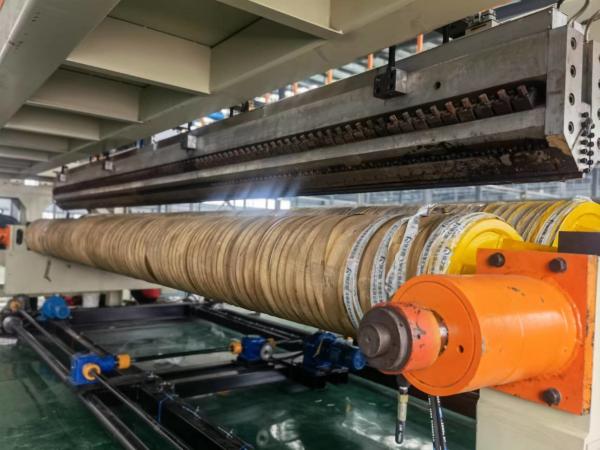 Buy cheap Professional Three Calender PE Plastic Sheet Geomembrane Film Extrusion Equipment 3000mm from wholesalers
