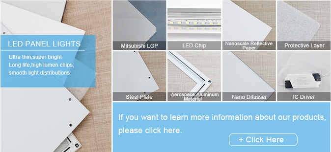 36/40/48W Square LED Light Fixture 30*30 60*60 30*120 60*120 With CE / RoHS Certification