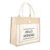 Buy cheap Beach Burlap Tote Bag Eco Friendly Reusable Jute Bag Customized Logo from wholesalers