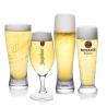 Buy cheap 398ml Handmade round Beer Glass Clear Pilsner Glass With Thick Bottom from wholesalers
