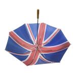 UK Flag Printed Polyester Fabric Promotional Golf Umbrellas
