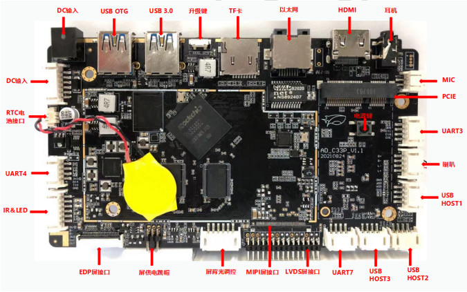 Reliable Rockchip Solution RK3568 Android 11 OS Embedded Board DC 12v For Vending Machine