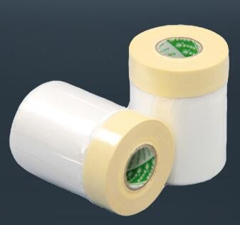 auto paint pre-tape hand-masker pre-folded transparent masking, masking film with masking pre-taped cloth taped maskin