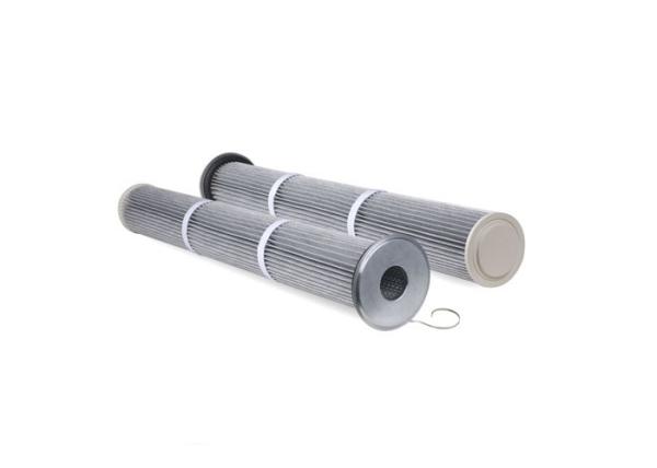5um,0.5um,2um,0.2um Low Pressure Drop Dust Filter Cartridge , Galvanized Mesh