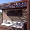 Buy cheap Garden Roof Design Art Outdoor Steel Frame Pergola Metal Pavilion Gazebo from wholesalers