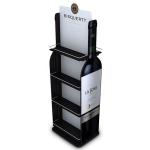 Customized Pretty Design Plywood Display Rack for Store Wooden Wine Display