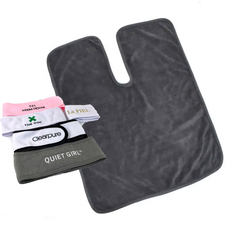 Soft Custom Logo Microfiber Salon Beauty Spa Facial Towel 40*50cm Or Customized Size