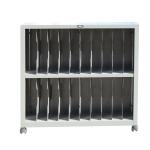 Mobile Office Financial Account Shelves Cabinet With Wheel Metal Storage Rack