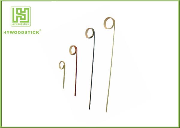 Buy cheap Black Red Color Bamboo BBQ Sticks For Kabobs 150mm Pick Up Food Usage from wholesalers