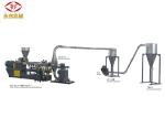 Hot Cutting Double Screw WPC Extruder Machine 400-500kg/H Capacity Long Span