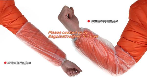Buy cheap Polyethylene Disposable Sleeve Cover with Elastic Ends 18" Length White,PE Plastic Sleeve Cover bagplastics bagease from wholesalers