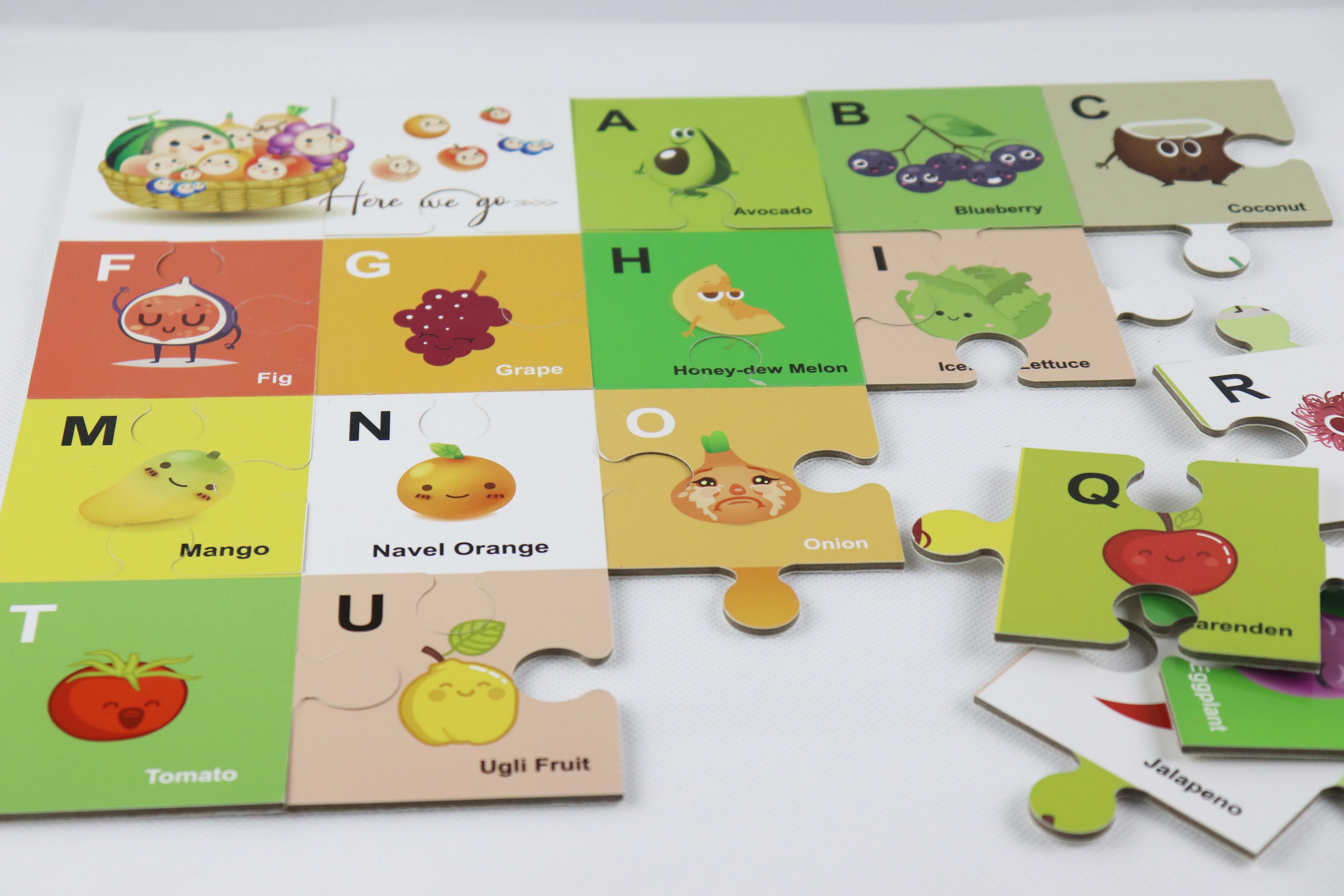 Children Floor Alphabet Fruit Jigsaw Puzzle Educational Games