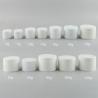 Buy cheap Matt White black pink plastic cosmetic cream jar container double wall jars from wholesalers