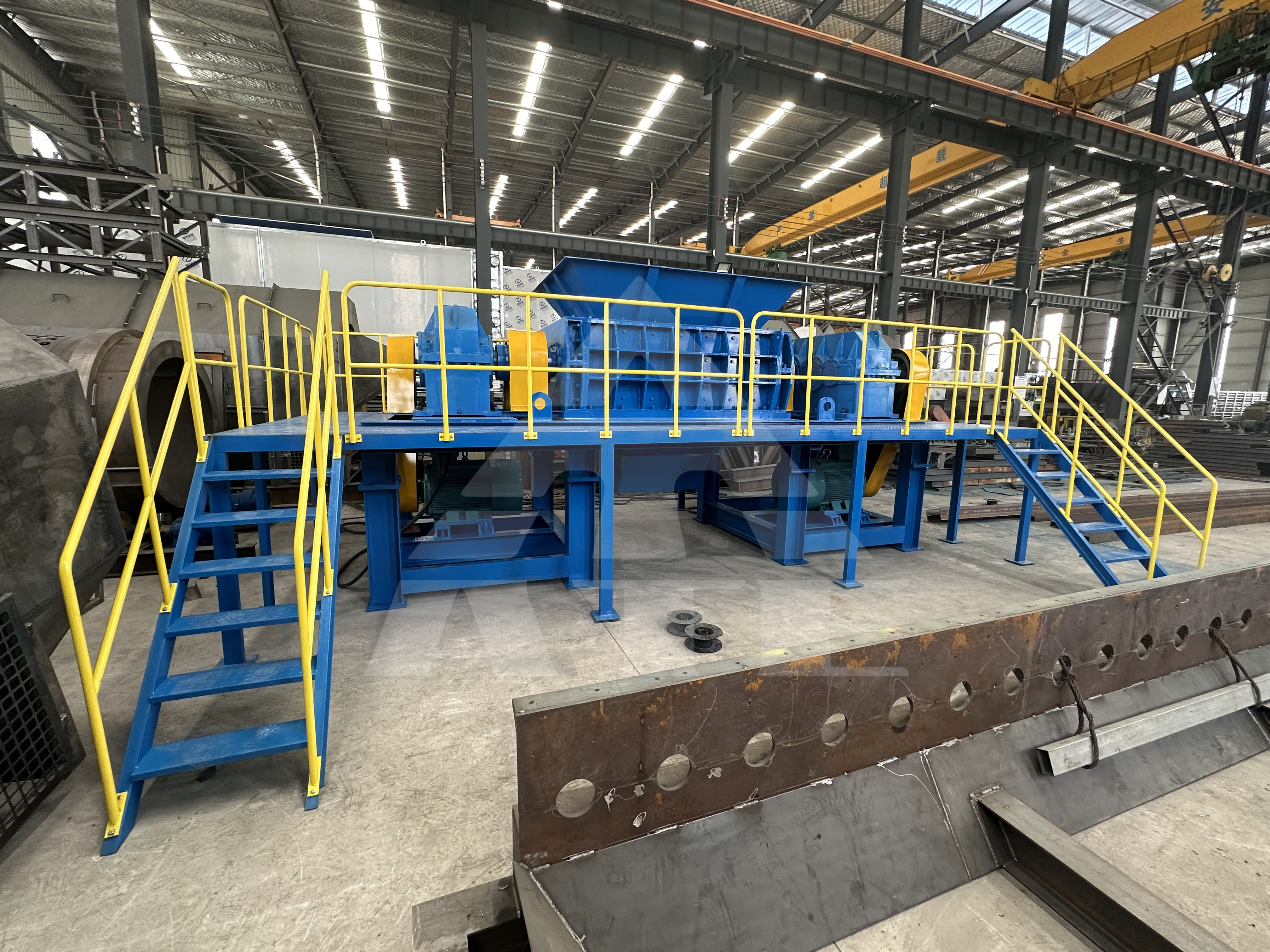 Car Hub Aluminium Shredder Waste Aluminum Shredder Machine Customized