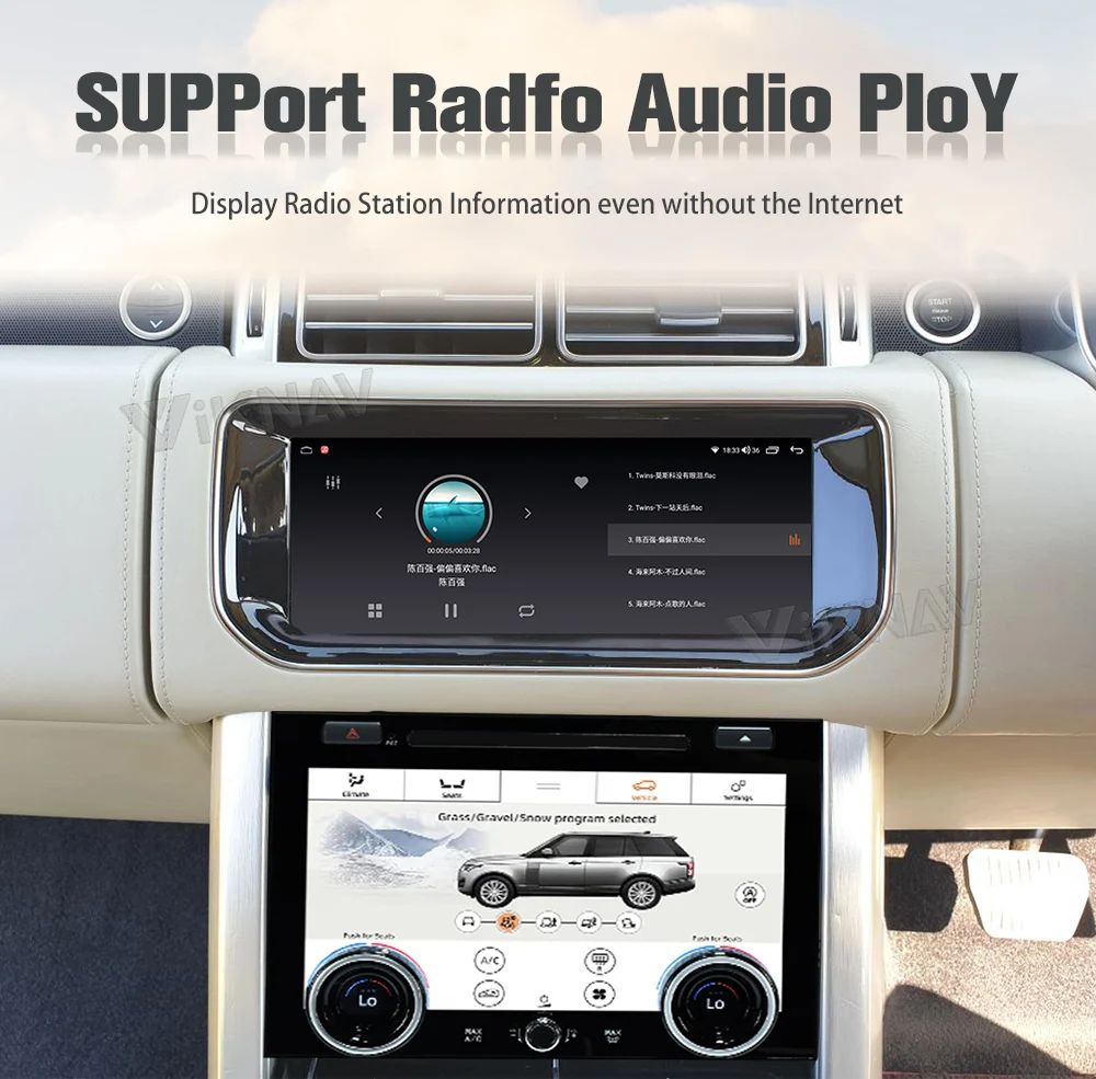 Android Auto 10.25 inch Car Radio For Range Rover Vogue L405 Carplay HD LCD Touch Screen Multimedia Video Player GPS