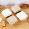 Buy cheap Cake Food Container Paper Box Compartment Clamshell Sugarcane Lunch Box from wholesalers