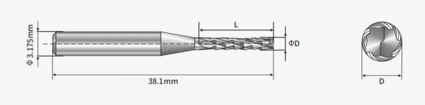 Buy cheap RCF PCB Router Bits 0.5mm-2.5mm Solid Carbide Flat Bottom Drills from wholesalers