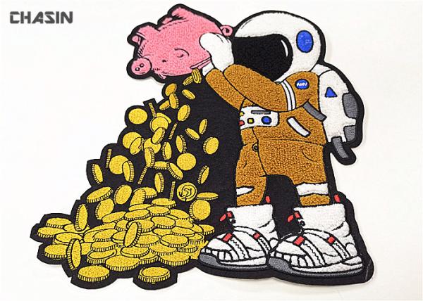 Buy cheap Custom Iron On Chenille Back Patch NASA Astronaut Logo 6.5" Tall from wholesalers