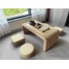 Buy cheap The Cane Makes Up Tea Table Natural Straw Woven Floor Table Natural fiber Window Table from wholesalers