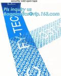 Supply tamper proof plastic open void tape for seal courier bag envelopes with