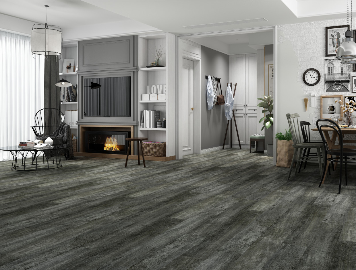 Unilin Click SPC 5mm Wood Grain GKBM FT-W29172-8 Environmental Friendly
