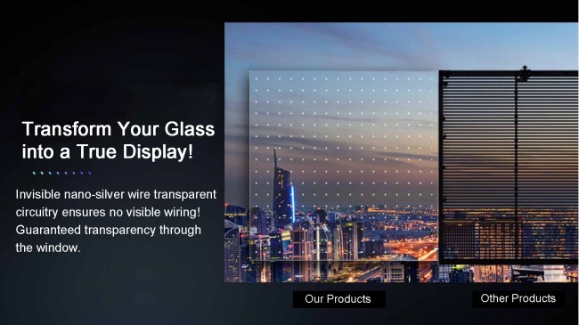High Brightness Indoor Outdoor SMD P3.9-7.8 Full Color Video Wall Glass LED Mesh Transparent LED Display Screen