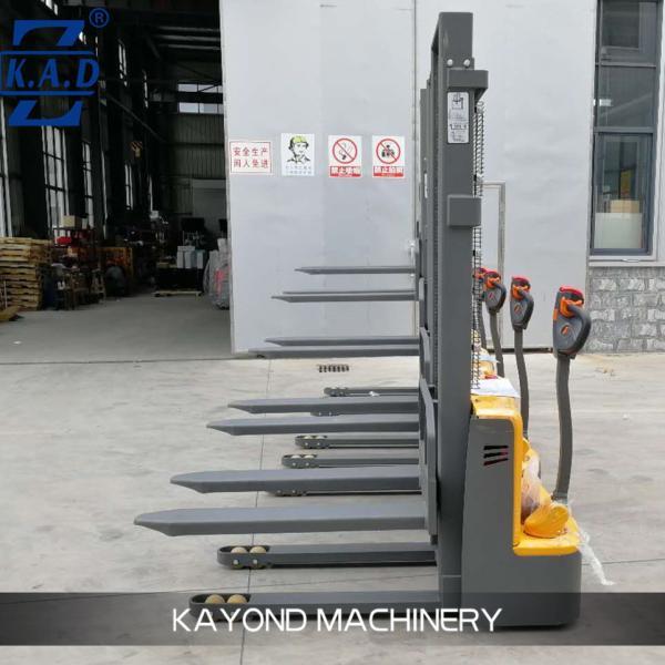 factory direct sell 1.5 Ton Capacity Walk Behind Electric Pallet Stacker with DC Motor 24V