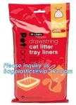 CAT PAN LINERS, DRAWSTRING CAT LITTER TRAY LINERS, CAT LITTER BAGS, Eco-friendly