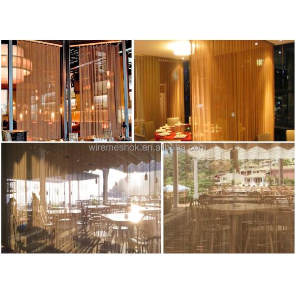 Sample Customization Black Color Metal Curtain Net for Restaurant Lounge Partition Decorative Chain Link Fence Mesh