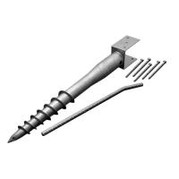 Buy cheap U Head Galvanized Q235 48mm Fence Post Ground Anchor product