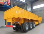 Detachable Side Wall Semi Trailer 40-80Tons Capacity FUWA/BPW Axles Truck